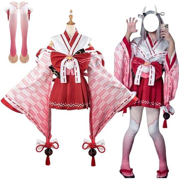 ホロライブ　0期生　さくらみこ/通常衣装コスプレ+ウィッグ付き Vtuber ホロライブ Sakura Miko さくらみこ コスプレ衣装 送料無料