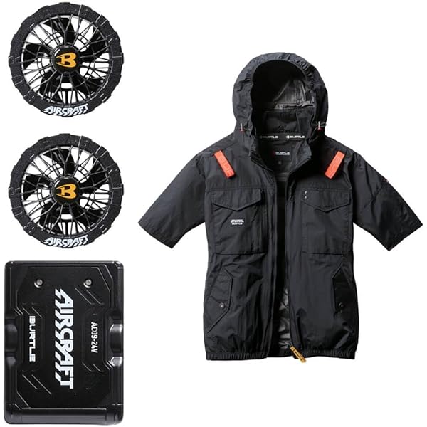 BURTLE - バートル空調服　エアークラフトファン　22V BURTLE バートル ファンユニット 22V対応 エアークラフト 人気の