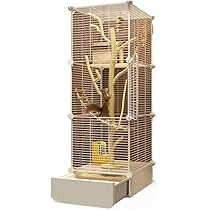 Amazon | AOUCN リスケージ、大型家庭用、フクロネコ用の高級3階