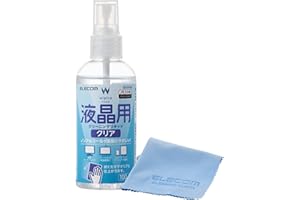 エレコム クリーニングリキッド 液晶用 クリーニングクロスセット 超極細分割繊維 帯電防止効果 ノンアルコールタイプ 100ml CK-DP100SET