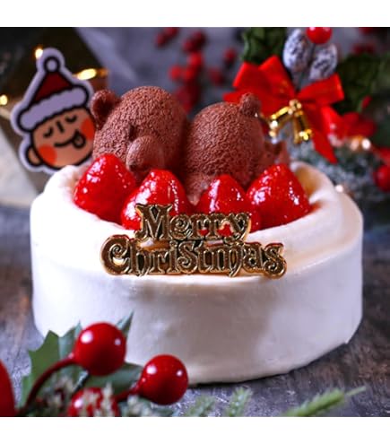 Amazon.co.jp: 【お誕生日ケーキ】チョコ生クリーム苺デコレーション