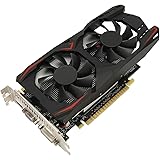 GTX1050Ti 用グラフィックスカード、4GB DDR5 PC ビデオゲームグラフィックスカード 128 ビット、デュアルファン冷却低ノイズビデオゲームグラフィックスカードチップ、VGA DVI HDMI 搭載デスクトップ PC コンピュータ用 