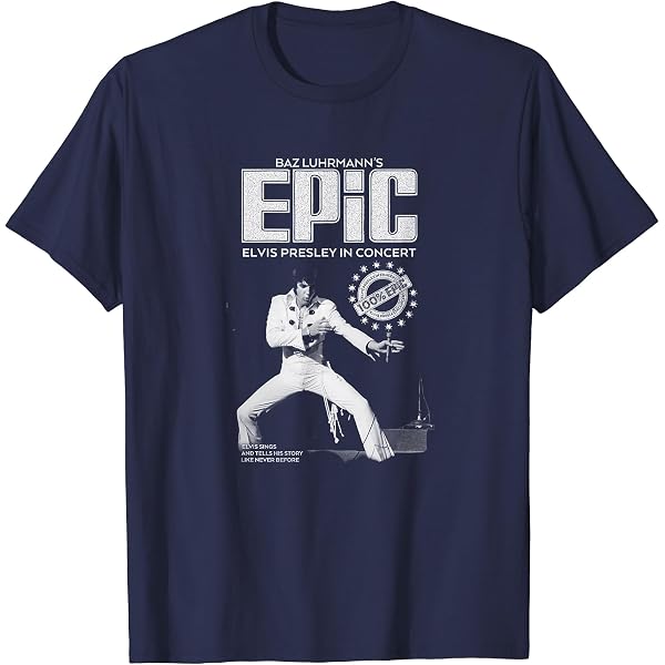 Amazon | Elvis Presley EPiC 100%ロゴ Tシャツ | Tシャツ・カットソー