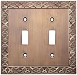 Stanley Hardware V8045 Pinnacle Double Switch Plate in Antique Bronze [並行輸入品]