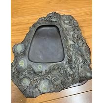 中国・書道具/名石 清時代文房四宝端渓硯/魚脳凍・天青色、赤紫色咽脂