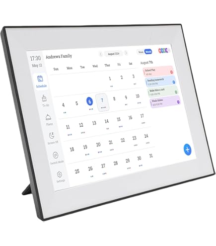 10.1インチスマートデジタルカレンダー、電子ファミリープランナーHDタッチ 10 1インチスマートデジタルカレンダー 電子ファミリープランナーHD