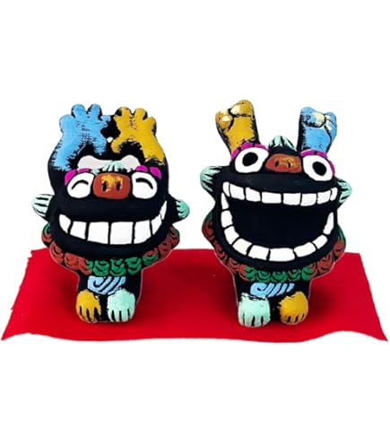 Amazon.co.jp: 品 田場由盛 作 アンガマの面 沖縄県 石垣市 伝統