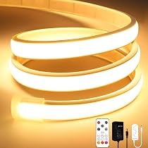 Amazon.co.jp: Lamomo 6M COB LEDテープライト IP65防水 高輝度 LED
