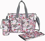 【Grandir】 大容量 3way マザーズバッグ 6点セット おむつ替えシート 保冷ポーチ 防水収納袋 便利な ベビーカー用さげベルト と ショルダーベルト 付属 おしゃれ で かわいい ママバッ