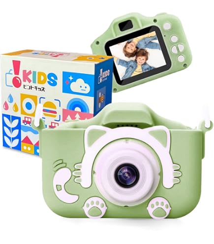 Amazon | トプラン キッズカメラ ブルー ネコ TKSWI-003B | デジタル