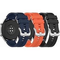 Chofit Band Compatible with Huawei Watch GT2 46mm/GT Active Watch/Samsung  Galaxy Watch 46mm/Gear S3, 22MM Silicone Replacement Wristband Strap, 3  Pack (Blue\u0026Black\u0026Orange) : Amazon.com.au: Electronics