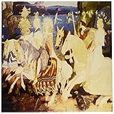 BLN Fairies Fineアートコレクション – The Riders of the Sidheジョン・ダンカンFantasy Fairy Painting – タイル 12-Inch-Cera