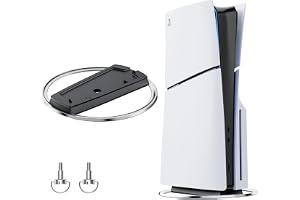 P5S /P5 Slim /P5 Pro用縦置きスタンド，P5用スリム/P5用コンソールデジタル/ディスク版用メタルスタビライジングベース，p5s 用スタンド 縦置き，p5 用周辺機器（合金ステンレス・高硬度ABSコンポジット樹脂）— 黒い