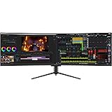 INNOCN 49インチ ゲーミング サーフェス モニター 144hzウルトラワイドカーブフルHD 95% DCI-P3 HDR400 HDMI/Display Port/Type-C 65W/USB/RJ45 高さ調整 ホーン 目の保護 - 49C