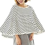 MADHOLLY授乳ケープ 　ワイヤー入り授乳カバー 　授乳服 　外出先での授乳に便利なナーシングカバー　　ポンチョ型　通気性　