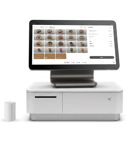 Amazon | AZIEBAY 電子レジスター 48キーPOSレジシステム サーマル