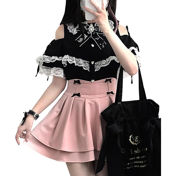 Amazon.co.jp: [Misswdd] 地雷系 スカート レディース 病み