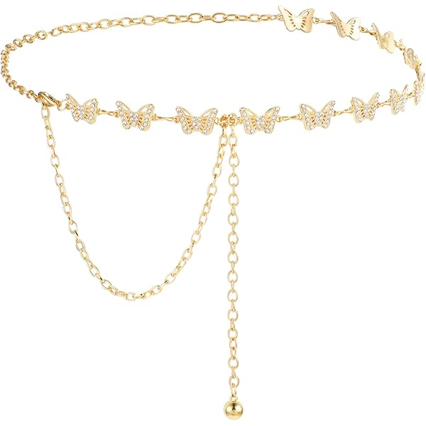 BUTTERFLY CHAIN BELT 340T チェーンベルト 蝶 y2k BUTTERFLY CHAIN BELT 340T チェーンベルト 蝶 y2k - メルカリ