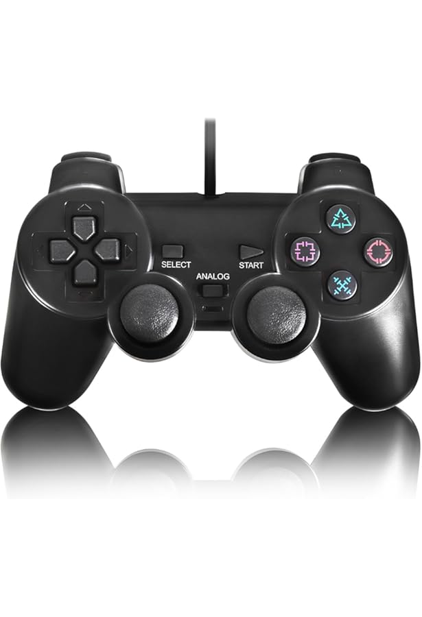 Amazon.co.jp: JINHOABF PS2 有線コントローラー 2個パック ダブル