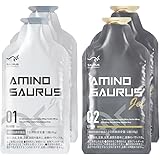 AMINO SAURUS GEL(アミノサウルス ジェル) アルギニン2000mg シトルリン1000mg クエン酸2700mg マグネシウム50mg カフェイン75mg レモン味 マンゴー味 2種各2合計4個入り 国産 機能性表示食品
