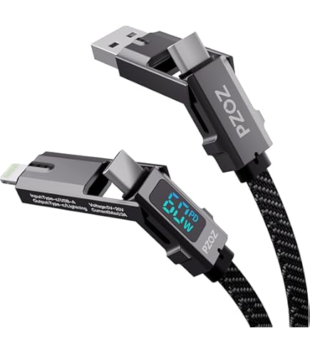 Ekon Cavo USB-C 2.0, cavo di ricarica e trasferimento dati, 60W