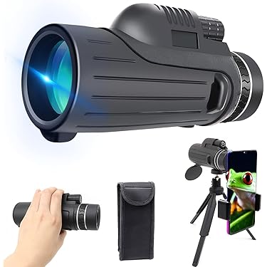 単眼鏡 望遠鏡 40倍 高倍率 高級プリズムBak4搭載 スマートフォン対応 Amazon | 単眼鏡 高倍率 40倍 高倍率 高級プリズムBak4搭載 広角