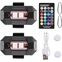 Amazon.co.jp: Wezalget LED ストロボ ライト | 2 個 LED 補助灯