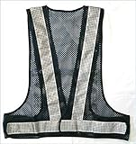 安全サイン8　安全ベスト エアースルーベスト　メッシュ＋ビーズ反射　ブルーメッシュ/白反射 　AFV50-BW