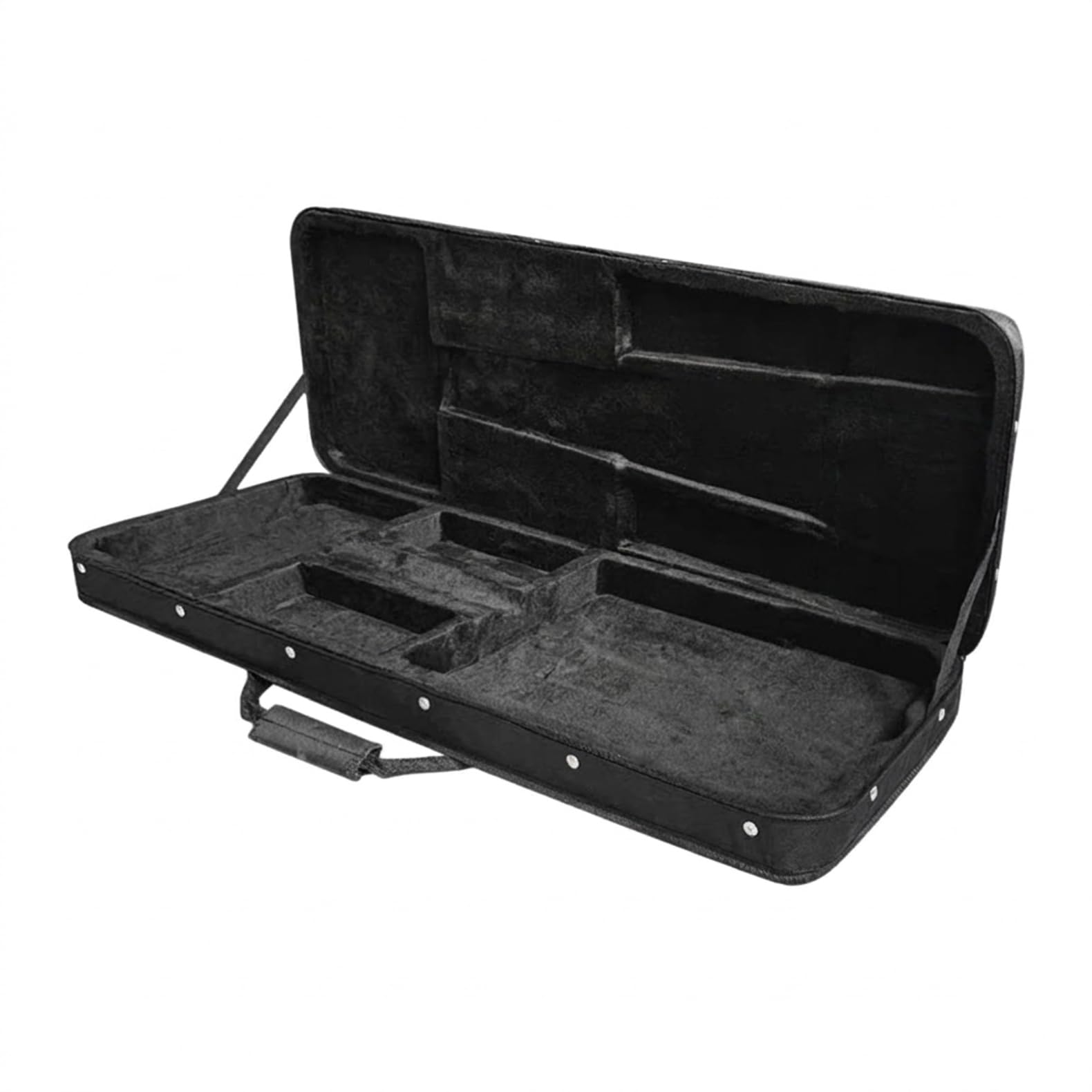 エレキギター用ケース 126×39.5×12.5cm キャンバス素材 パッド入り 軽量防塵 ダブルストラップ 多収納ポケット付き (99cmx34cm,A)