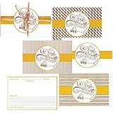 How Sweet Like Honey Psalm 119 : 103 Striped Honeyゴールド用紙4 x 6レシピカードセットof 24