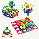 ノーブランド品マグネットプロック　知育玩具 インテリジェンスおもちゃ 積み木