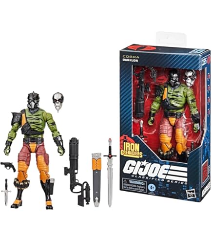 G.I. JOE Classified Series, Crimson B.A.T. 60 uit de collectie met meerdere accessoires, speciale verpakking F4032