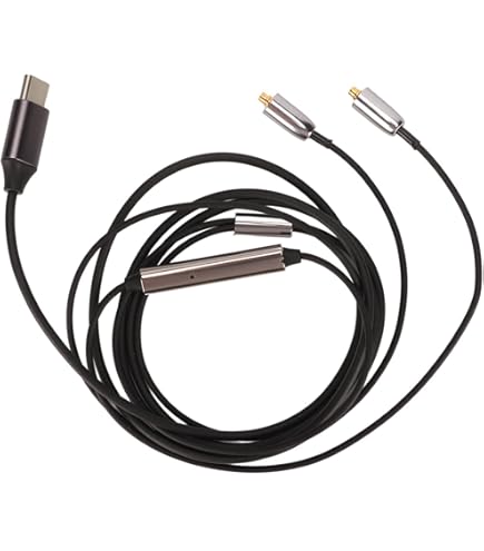 Amazon | USB C - MMCXヘッドホンケーブル、マイクとコントロール