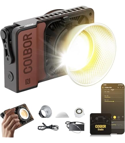 Amazon | COLBOR 撮影用ライト, CL220 Lite バイカラー 220W出力 2700