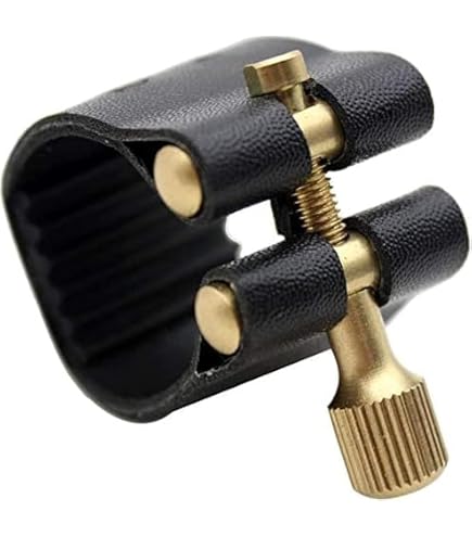 Yibuy Rose Gold Tenor Saxophone Mouthpiece - B Flat Sax Ligature & Cap Set