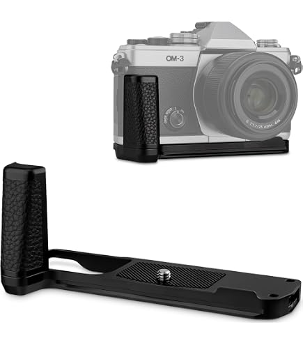 Amazon | Iborrys レトロ実木 カメラグリップ 、対応 Olympus