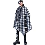 Amazon Co Jp Lily Leclaire ワンピース レディース 長袖 黒 シャツワンピース アシンメトリー モード系 ゴシック ブラック 服 ファッション小物