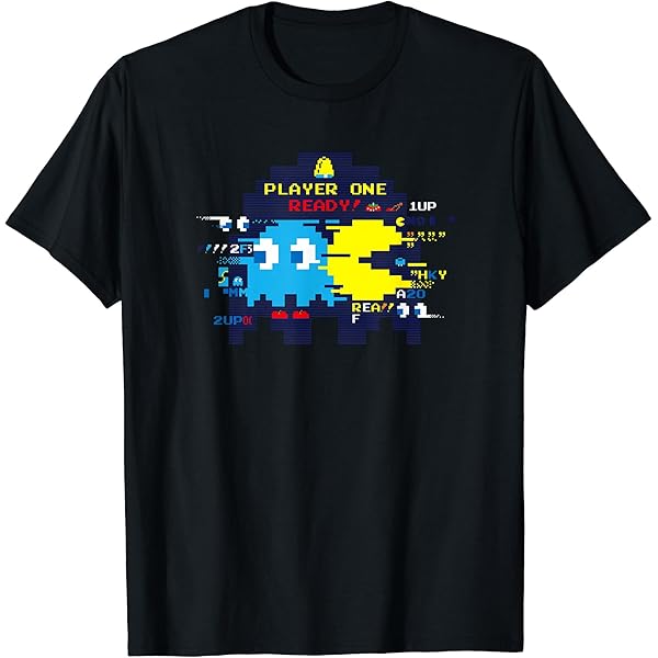 Amazon | パックマン 40周年記念デザイン Tシャツ | Tシャツ