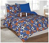 Fancy Collection 6pc Kids/teens Sport Design Luxury Bed-in-a-bag Comforter 6pcs Set- Furry Buddy Inc