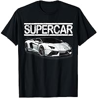 スーパーカー Ｔシャツ《黒》 Amazon | スポーツカーファンに最適なスーパーカーTシャツ。 Tシャツ