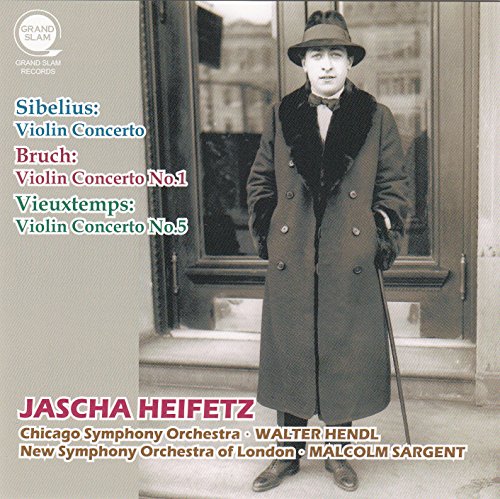 ヴァイオリン協奏曲集 / ヤッシャ・ハイフェッツ (Sibelius : Violin Concerto | Bruch : Violin Concerto No.1 | Vieuxtemps : Violin Concerto No.5 / Jascha Heifetz)の表紙
