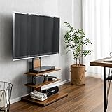 エア・リゾーム テレビ台 壁掛け 壁掛け風 テレビラック 32～55型対応 おしゃれ 壁寄せ式 テレビスタンド Torius（トリアス） ライトブラウン×ブラック
