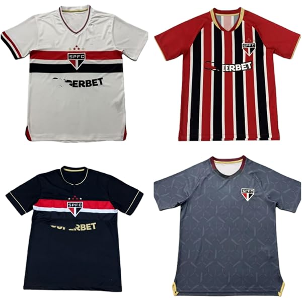 Amazon | サンパウロFC公式 エンブレム刺繍 ポロシャツ SAO PAULO FC