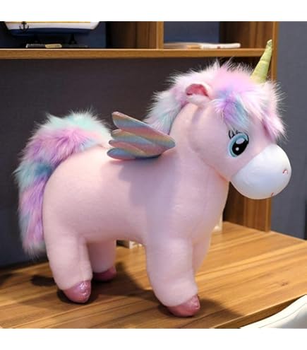 Amazon.co.jp: ユニコーン 抱き枕 ペガサスぬいぐるみ ふわふわ 立ち姿