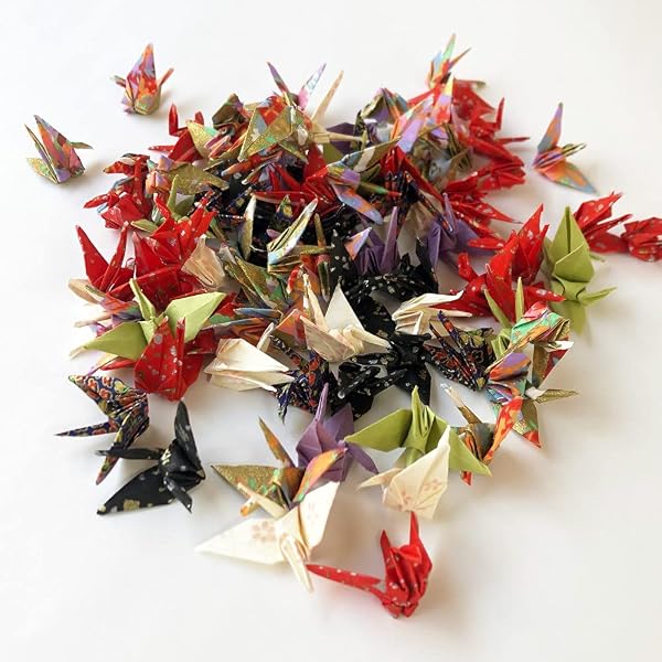 Amazon.co.jp: [Hitomi Produce] 折り鶴シャワー（300羽セット）和柄