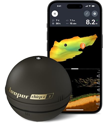 Amazon | Deeper Chirp 2 Sonar - ポータブル魚群探知機と深度