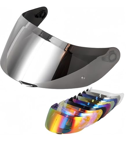 AGV K3（E2206対応）ヘルメット用 ミラーシールド電鍍仕上げ UVカット Amazon | AGV 新型K3 E2206対応 シールドレンズ バイクヘルメット用