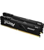 FURY Beastブラック 32GB (16GB×2枚組） Kingston Fury Beast Black 32GB Kit (2x16GB) 3200Mhz DDR4