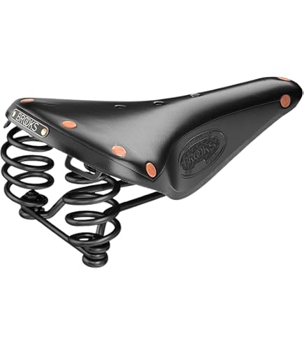 Amazon | BROOKS(ブルックス) レザーサドル 大きな銅製の鋲が特徴的な