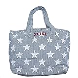 (エックスガールステージズ) X-GIRL STAGES XGS×ROOTOTE　ストライプスターバッグ ブルー ONE